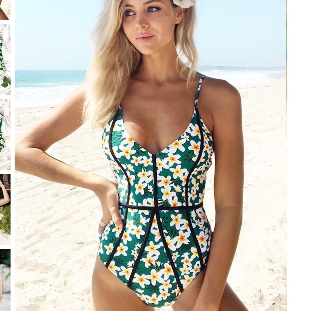Cupshe Young And Vigor Print One-piece Swimsuit S